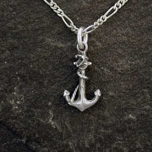 Sterling Silver Anchor Pendant on a Sterling Silver Chain image 3
