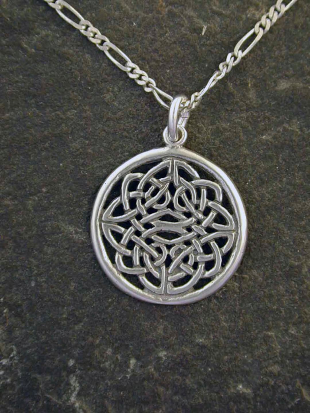 Sterling Silver Celtic Knot Pendant on a Sterling Silver Chain - Etsy
