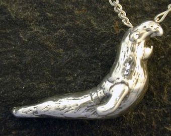 Sterling Silver Elephant Seal Pendant on a Sterling Silver Chain