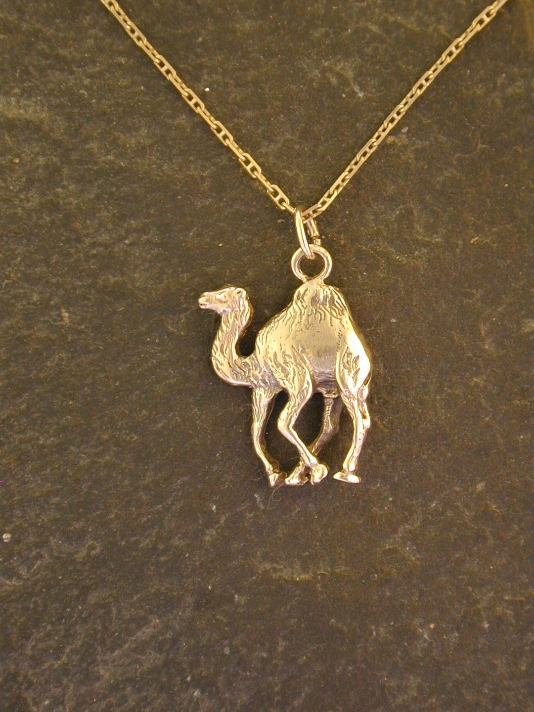 14K Gold Camel Pendant on a 14K Gold Chain. Etsy