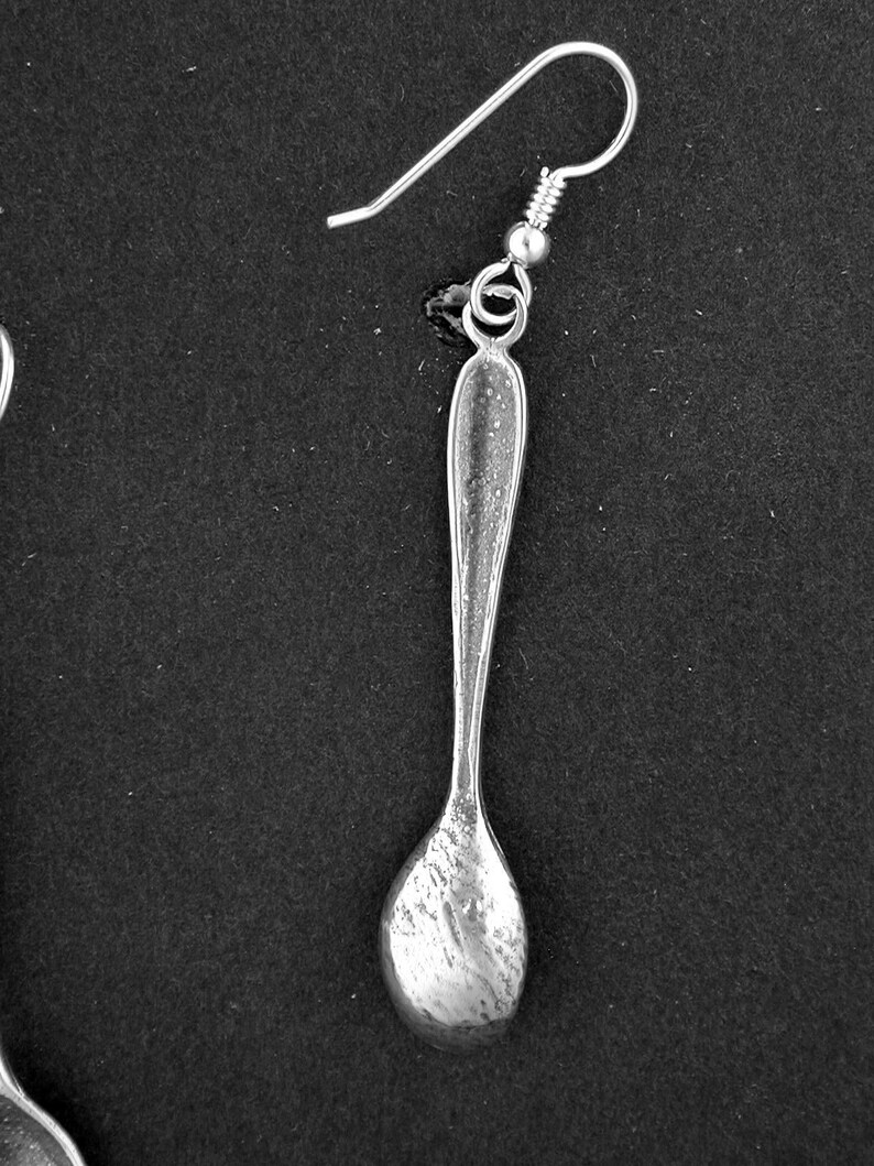 Sterling Silver Spoon Earrings on Heavy Sterling Silver French Wires