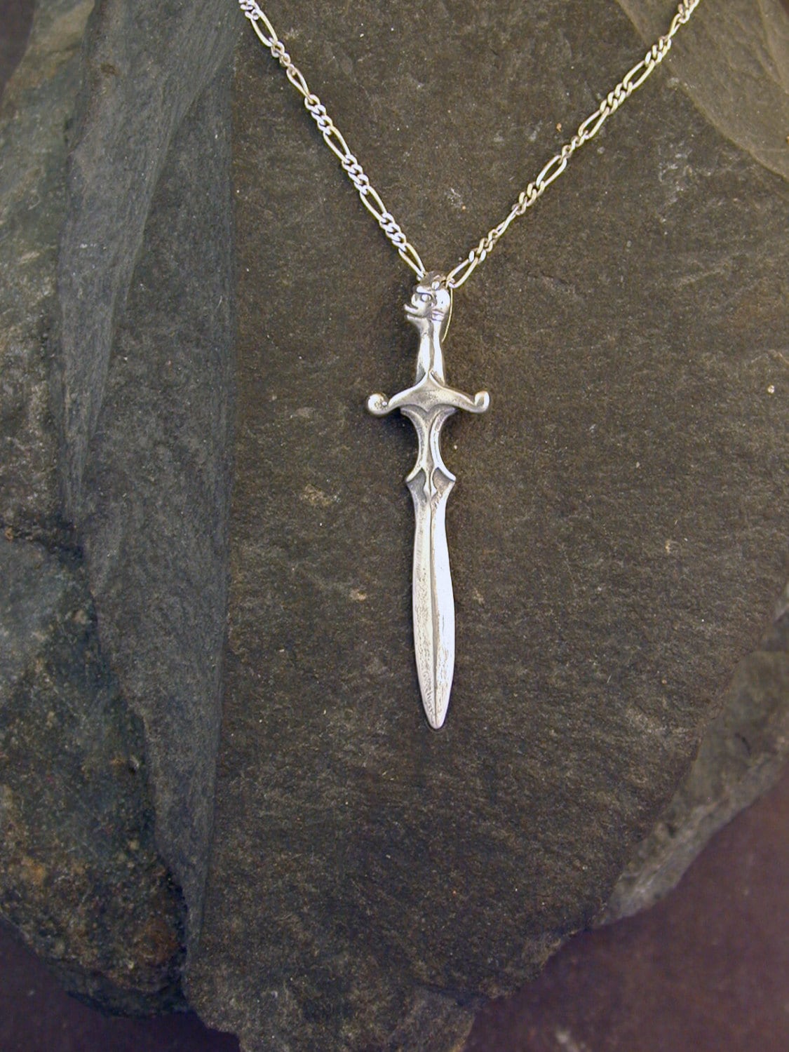 Sterling Silver Sword Pendant on a Sterling Silver Chain