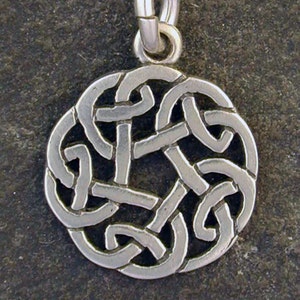 Sterling Silver Celtic Knot Pendant on a Sterling Silver Chain image 2