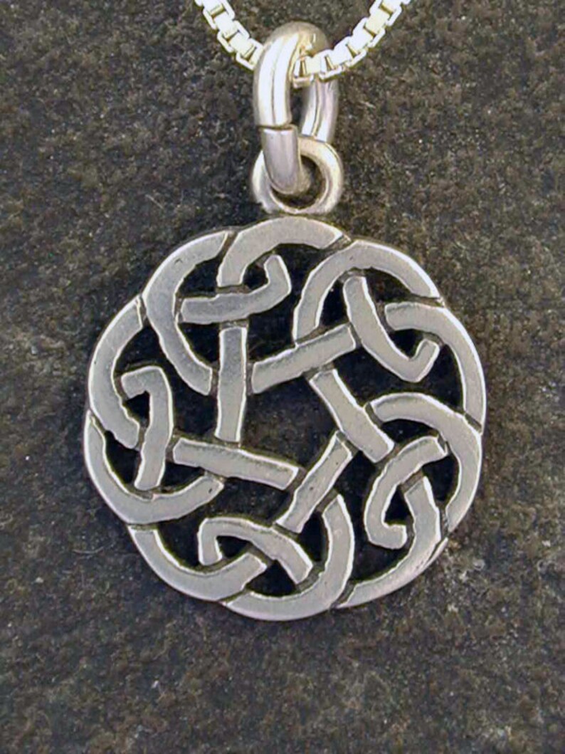 Sterling Silver Celtic Knot Pendant on a Sterling Silver Chain image 2