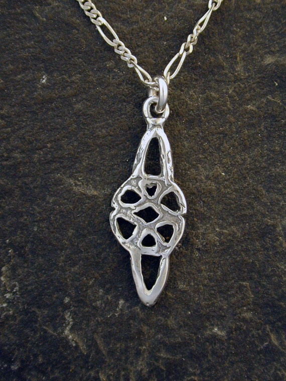 Sterling Silver Celtic Love Knot Pendant on a Sterling Silver Chain - Etsy
