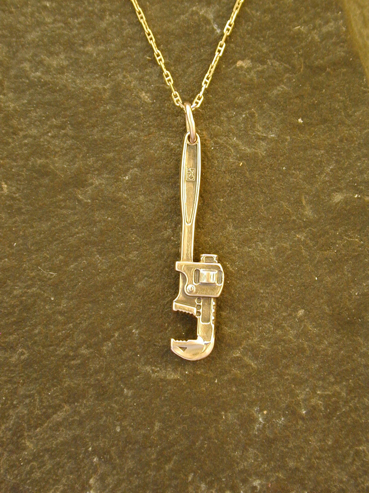 Gold pipe wrench best sale pendant