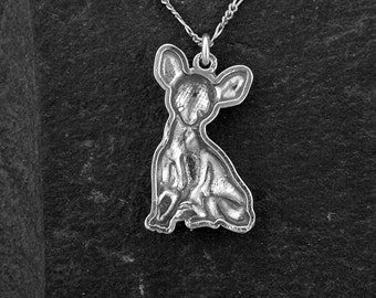 Chihuahua Charm Anhänger - 925 Sterlingsilber Für Armband Oder Halskette