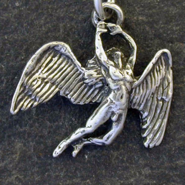 Sterling Silver Angel Pendant on Sterling Silver Chain.