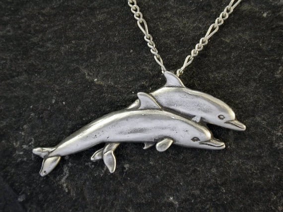 Single Dolphin Polished Sterling Silver Necklace - Your Choice Chain Included Single Dolphin Polished Sterling Silver Necklace - Your Choice Chain Included