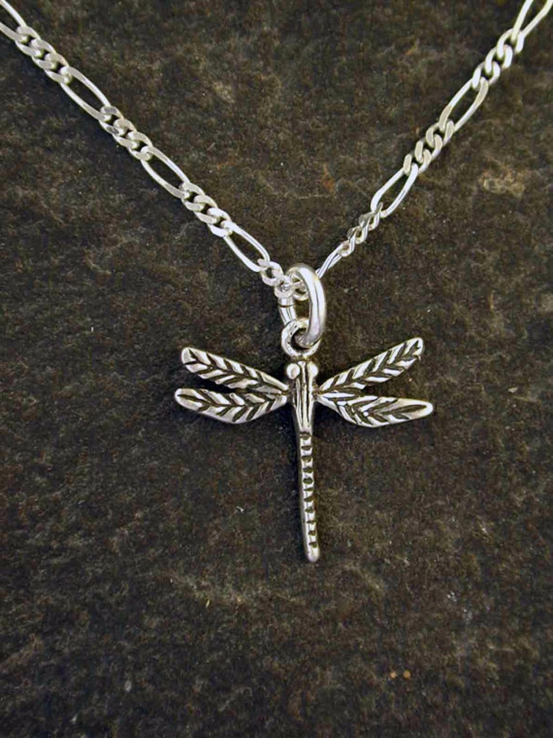 Sterling Silver Dragon Fly Pendant on a Sterling Siver Chain - Etsy