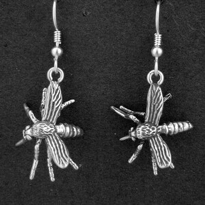 Sterling Silver Mosquito earrings on heavy  Sterling Silver French Wires