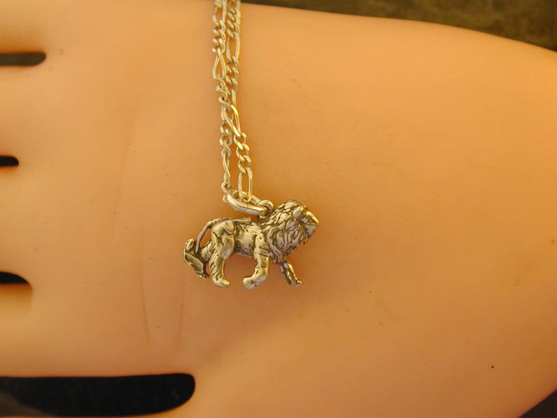 Sterling Silver African Lion Pendant on a Sterling Silver Chain. image 4