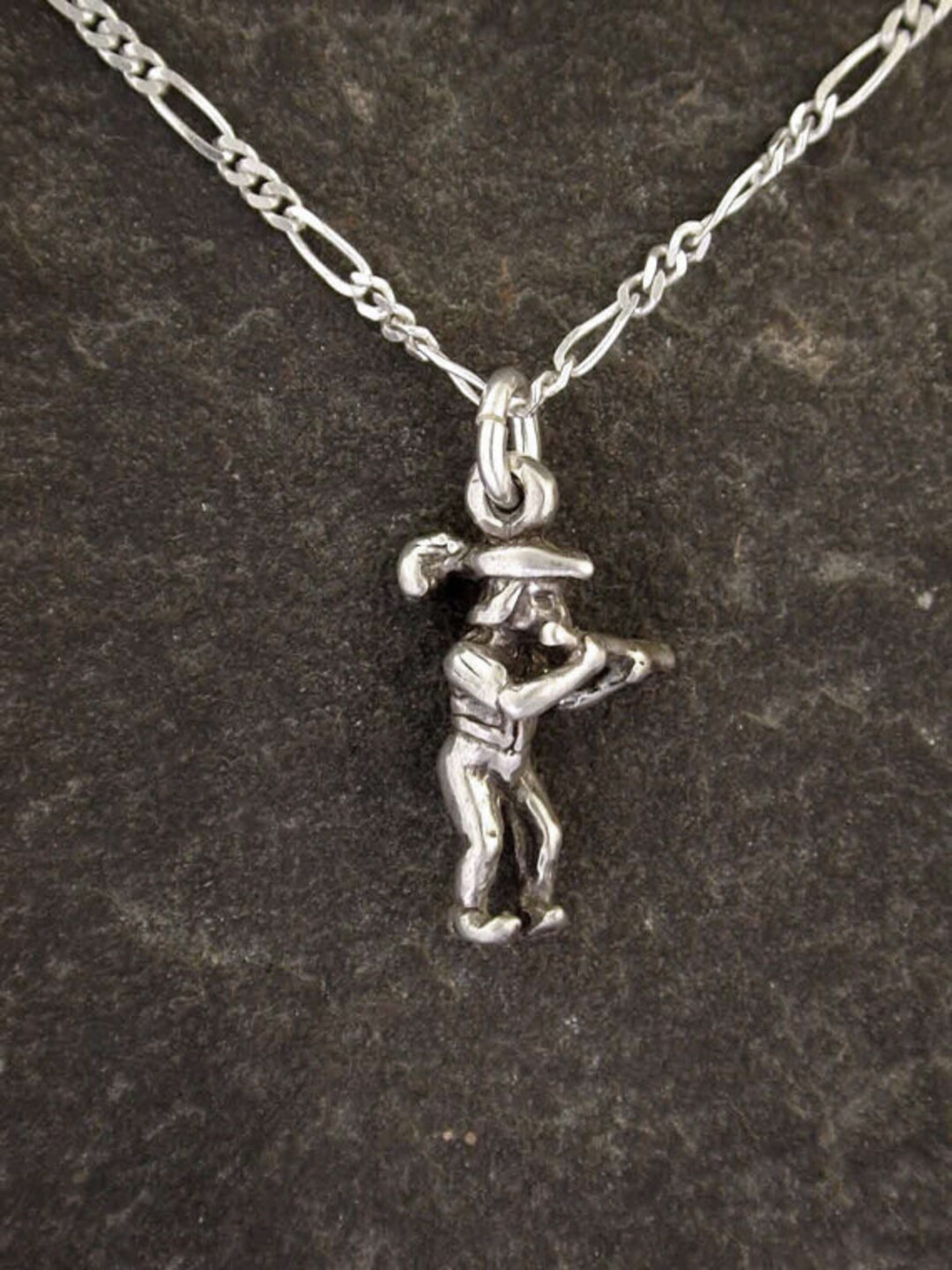Pendentif Chaîne Prince De Galles - Argent Doré, Style Bouton De Cravate/pince, Occasion Excellent état