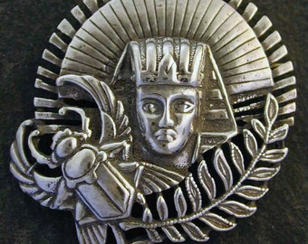 Sterling Silver Egyptian Brooch