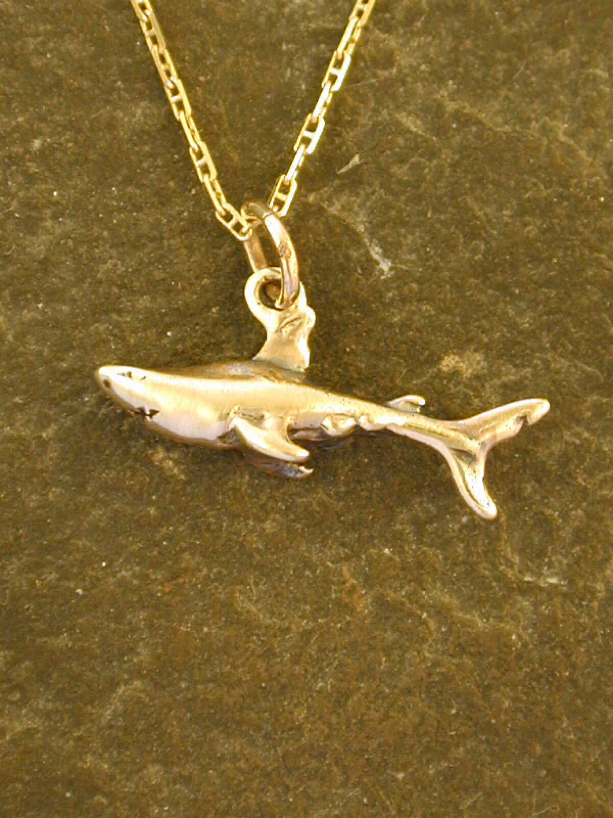 Gold shark best sale pendant