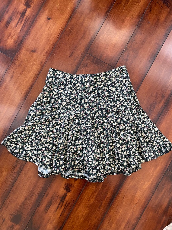 Vintage skort shorts 90s ditzy floral