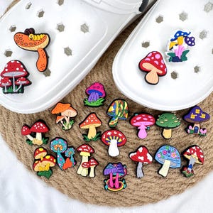 Personalized Mushroom Crocs Shoe Buckle,Handmade Custom Croc Charm,Custom Jibbitz Accessories,Crocs Accessories,DIY Decor