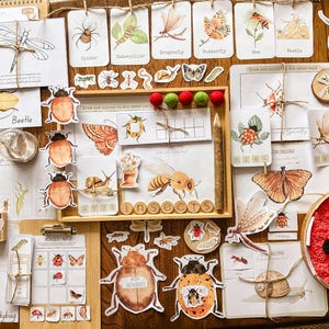 Minibeast Morning Basket | Insect Nature Study Printables for Kids | Homeschool Unit Study Pack