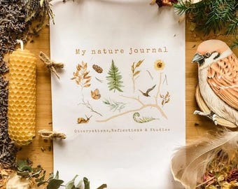 Nature Journal for Kids | Printable Nature Study Pages | Homeschool Outdoor Learning Pack