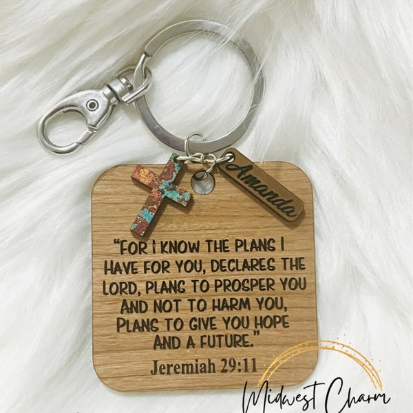 Bible Verse Keychain Etsy