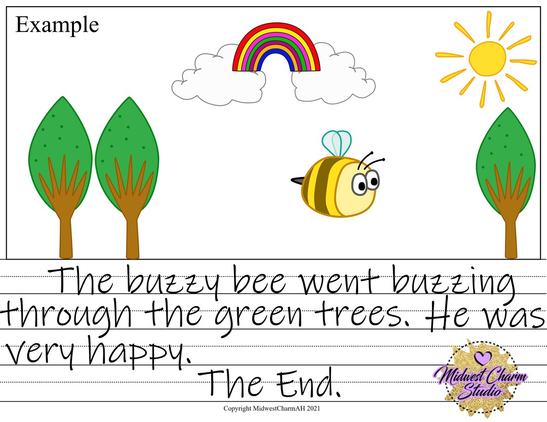 Blank Notebooking Paper Kindergarten Through 3rd Grade Homeschool ...