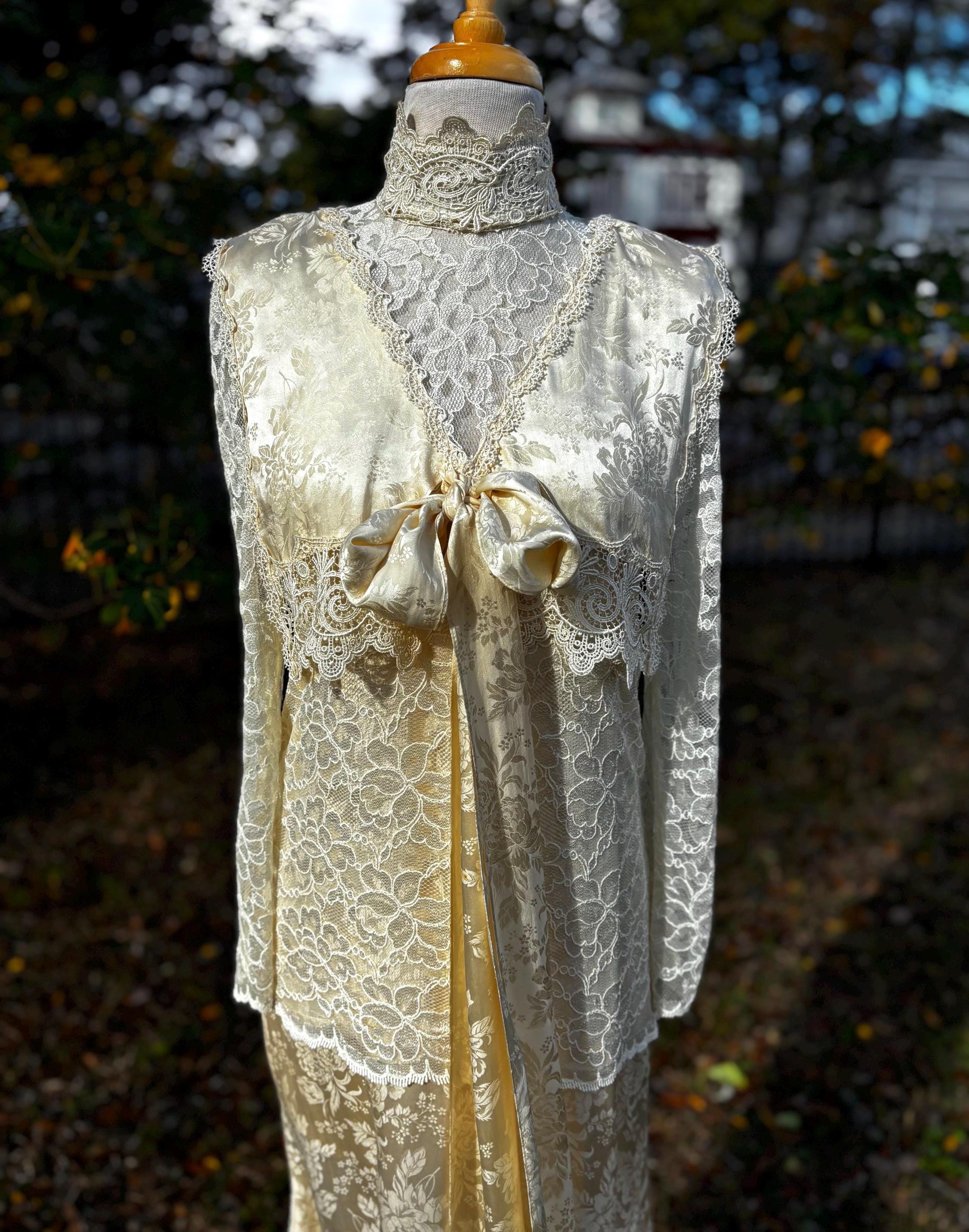 Vintage White Jessica Mcclintock Dress - Etsy