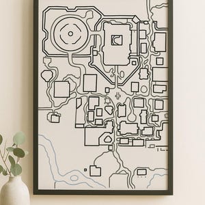 Old School RuneScape Map Wall Art | Ardougne & Draynor | OSRS Town Maps | Printable Gaming Decor | Digital Download | Gamer Room Poster
