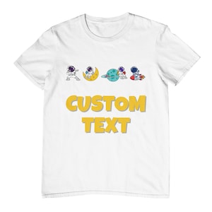 Personalized Astronaut Birthday Shirt: Space Theme Toddler Tee