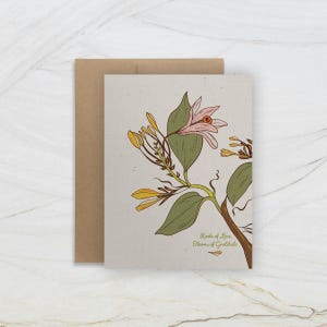 CARTE DE VOEUX | Racines de l'amour, fleurs de gratitude