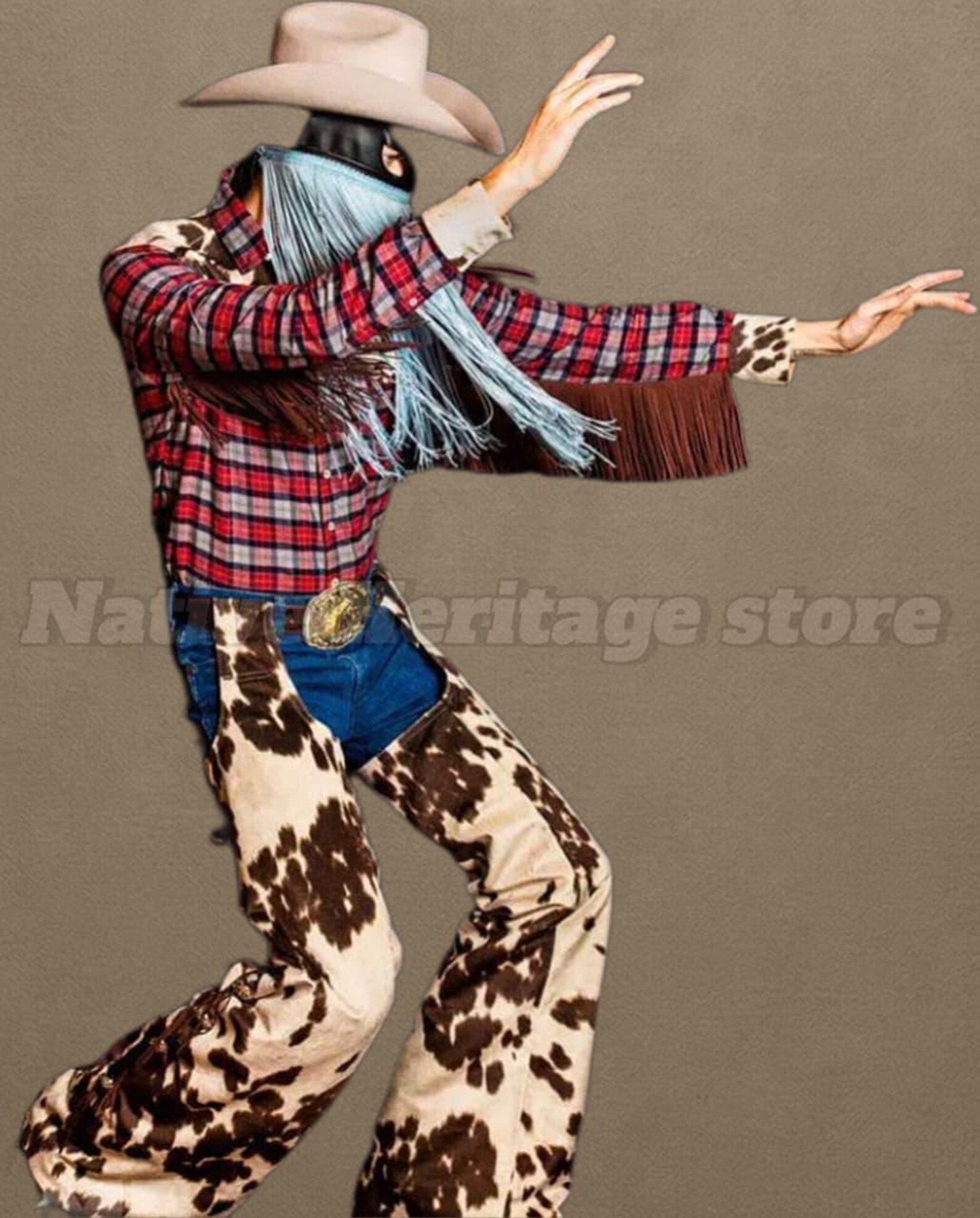 Cowhide Rodeo Chaps Handmade Cowhide Leather Fringe Chaps: Western Rodeo Style - Etsy