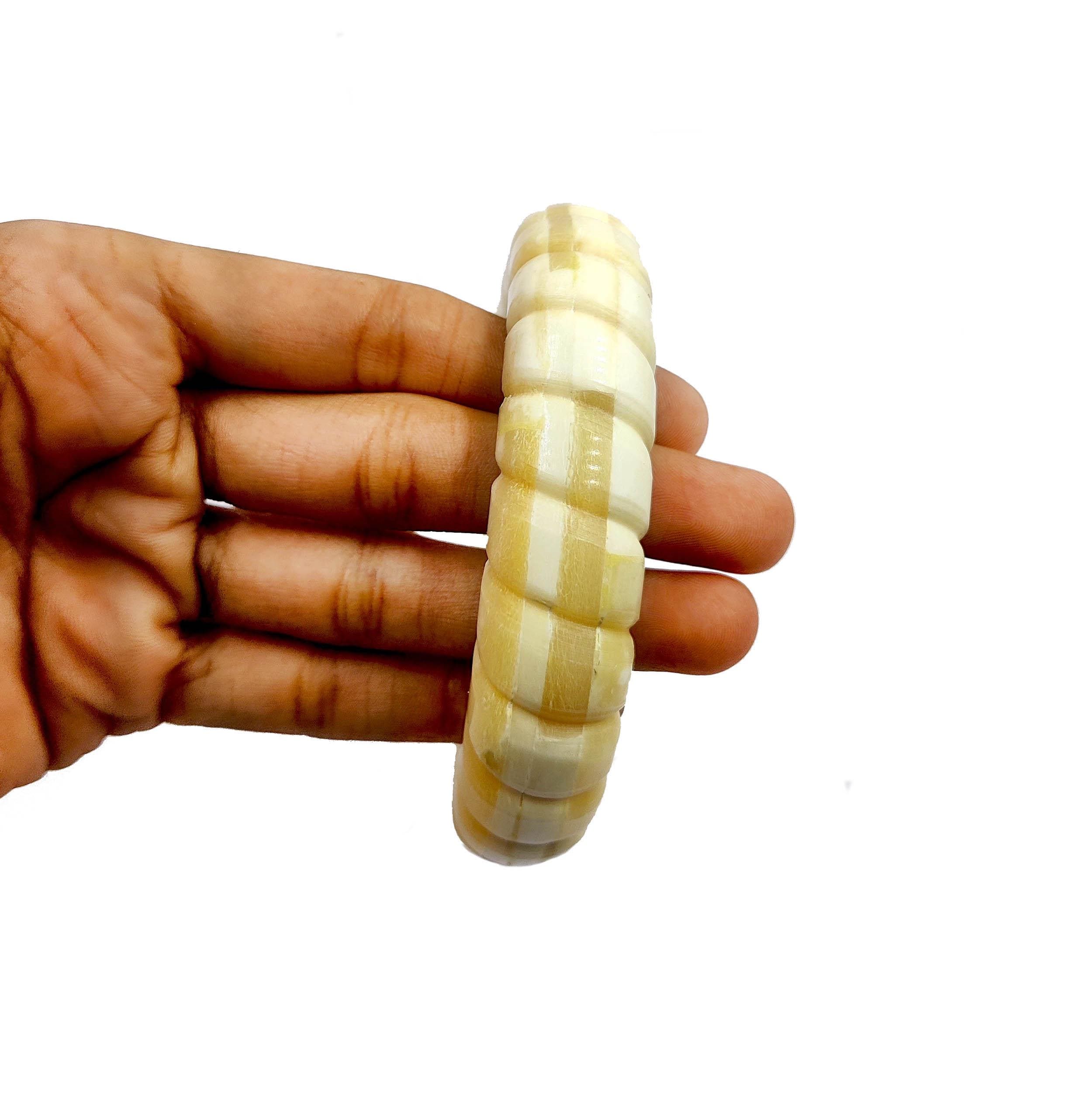 Hand-carved Bone Bangles: Vintage-style Ivory Boho Jewelry - Etsy
