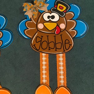 Thanksgiving door hanger, Fall door hanger, Leopard print door hanger, Turkey door hanger, wooden door hanger, fall wreath