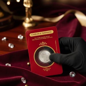 999 Silver Coin 5gram Queen Victoria Collectible British Vintage Silver Assay Certified image 3