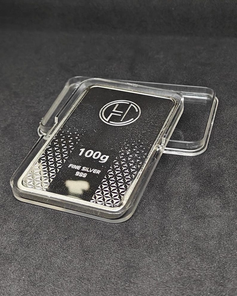 999 Feinsilber Bullion Bar 100g Physische Silber Kapsel Etui Bild 2