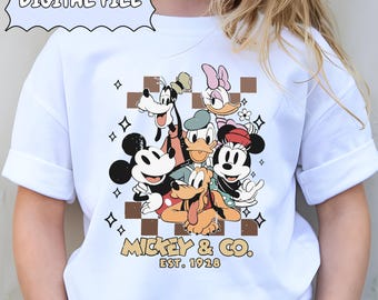 Mickey Mouse and Friends SVG Bundle, Family Vacation PNG (Instant Download)