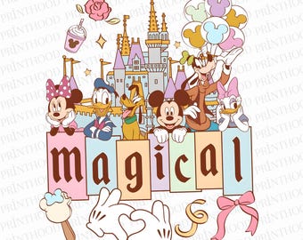 Magical Park Mickey and Friends Png, Family Vacation, Mouse And Friends Squad 2026 Png, Vacay Mode, Best Day Ever, Instant Download