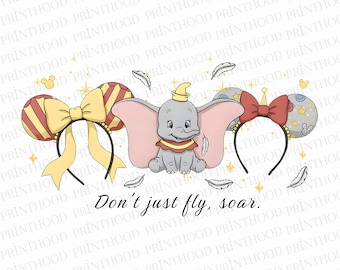Dumbo Mouse Ear Png, Dumbo Cute Png, Cute Baby Elephant Png, Instant Download