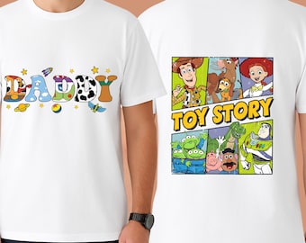 Camiseta retro de Disney Toy Story para mamá y papá, camiseta para mamá primeriza, camiseta para papá primerizo, camiseta para papá Disney, camiseta a juego para mamá y papá