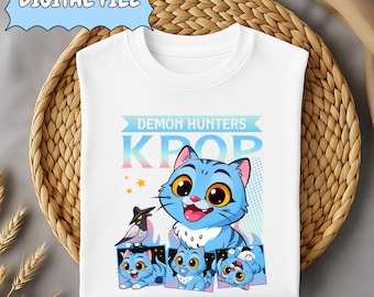 Sussy Demon Hunters PNG, Derpy Tiger & Sussie Bird Shirt Designs, Funny Kpop Demon Hunters Shirt, Saja Boys Fan PNG, Instant Download