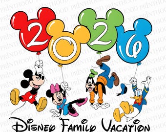 Mouse And Friends Squad Png, Matching Shirt Family Trip 2026 Png, Vacay Mode, Best Day Ever, Instant Download