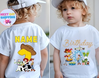 Custom Birthday Toy Story Kids Sweatshirt, Birthday Boy Toddler Shirt, Toy Story Shirt, Personalized Toy Story Shirt, Birthday Gift For Kids