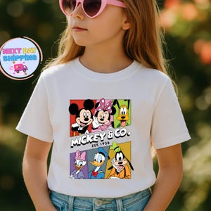 Mickey And Co Est 1928 Kids Shirt, Mickey And Friends Toddler Sweatshirt, Two-Sided Disney T-Shirt, Disney Vacation Tee, Kids Mickey Shirt