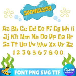 Spongebob numbers - Etsy 日本