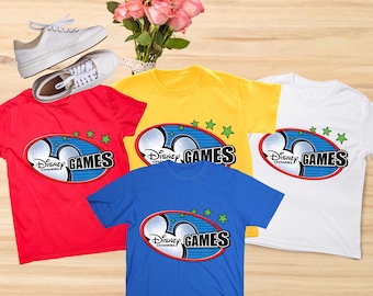 Retro Disney Channel Games Logo Classic Squad Matching Shirt, Disney Mickey Gaming Tee, Channel Games Team Shirt, Family Gift