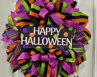 Guirlanda de Halloween para a porta da frente