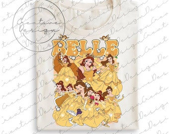 Disney Princess Belle Png, Beauty Princess PNG, Beauty and the Beast Png, Besties Princess Girls Trip Png, Family Trip 2026 png