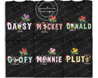 Custom Mickey And Friends Christmas Png, Mickey & Friends Xmas Family Vacation Png, Disney Xmas Png, Disney Christmas Family Squad Png