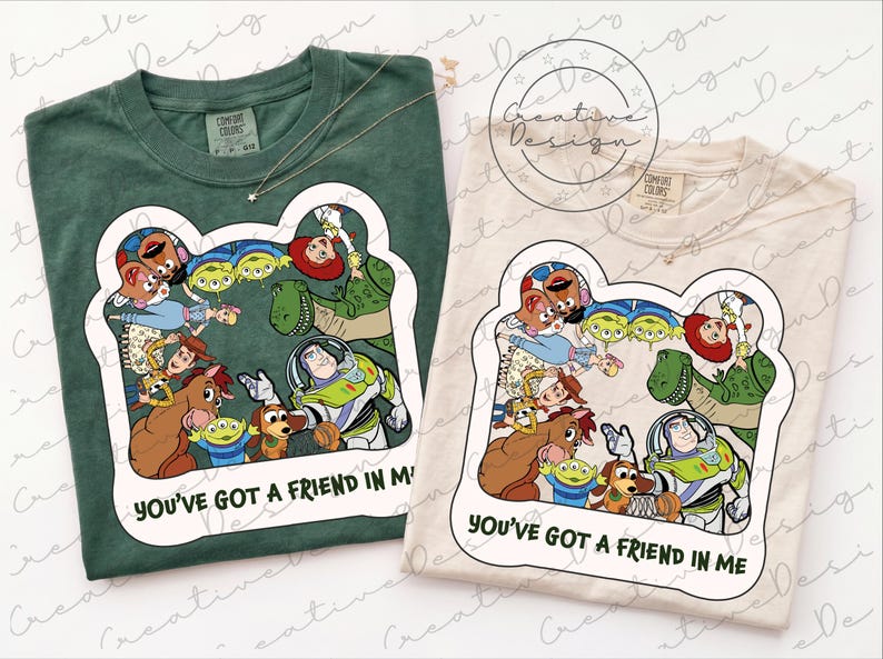 Disney Pixar Toy Story You've Got a Friend in Me Photo Png, Toy Story Land, Woody Buzz Jessie, Bullseye, Disney Vacation 2026 Matching Png