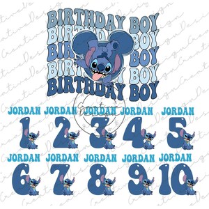 Disney Stitch Birthday Boy Png, Disney Stitch Birthday Boy Png, Stitch Birthday Png, Disney Stitch Bday Boy Png, Disney Stitch Besties Png