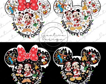 Disney Mickey & Co Christmas Png, Disney Family Vacation Png, Disney Xmas Mickey And Co Png, Disney Christmas Family Png, Mickey Xmas Png